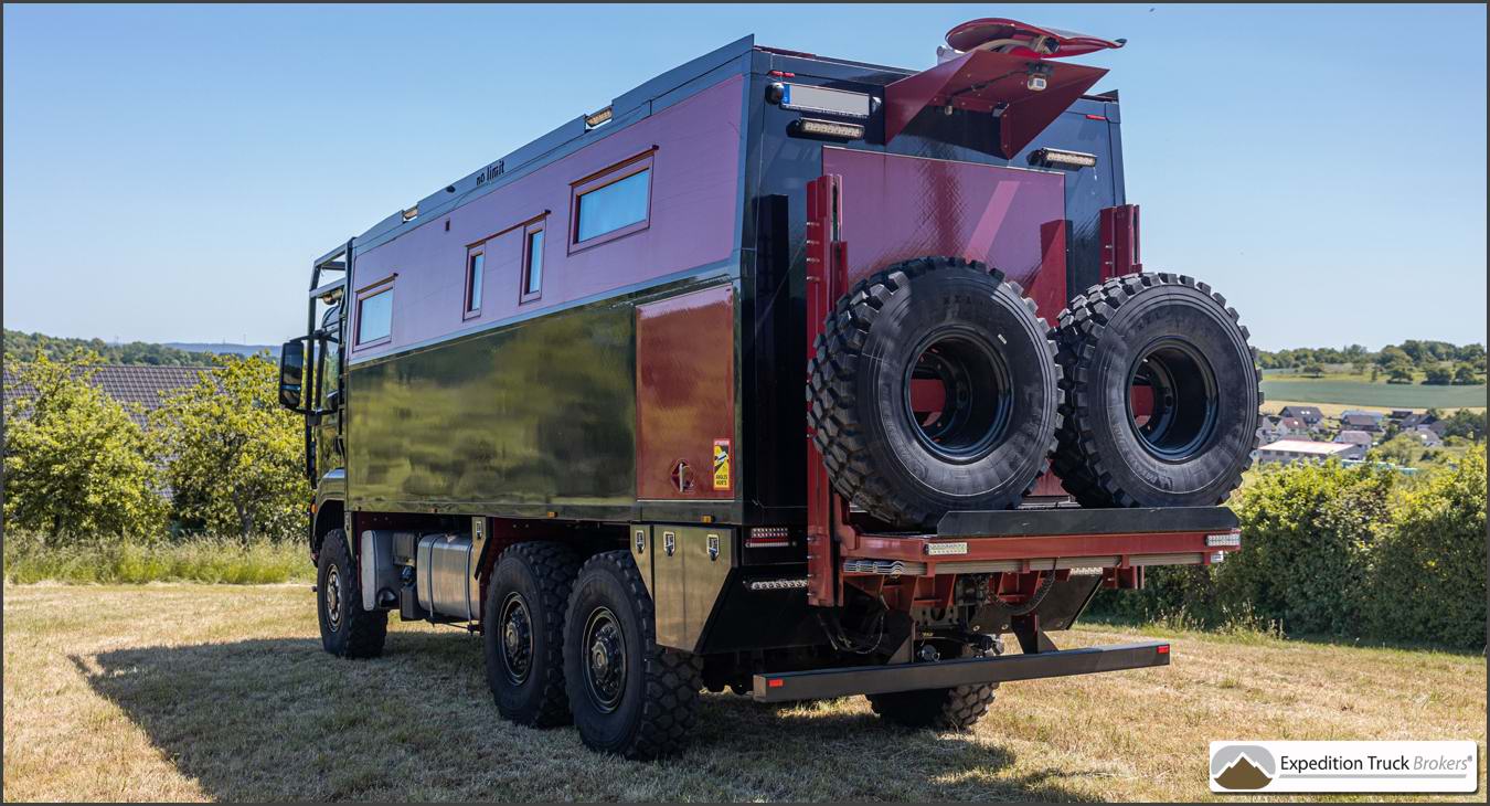 MAN TGS 26.480 6x6 Expedition Truck avec QUAD Garage