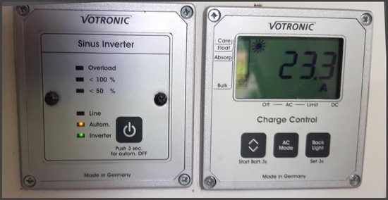 23 Amp solar charge with 510 Watt Solar