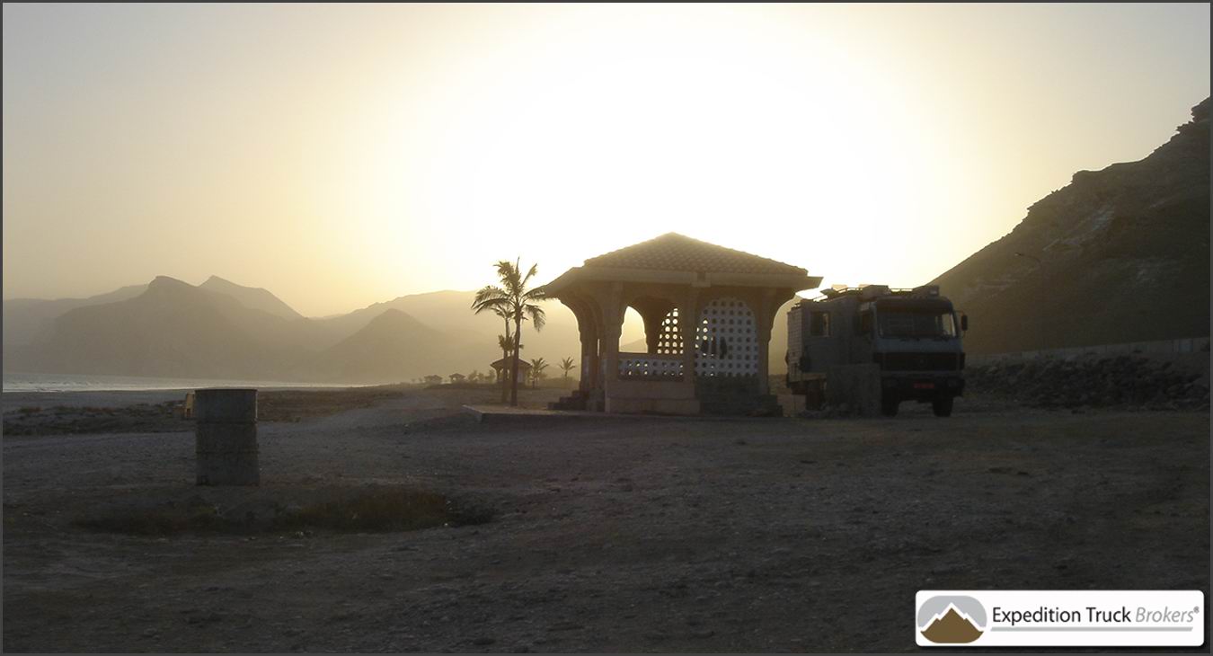 Beach in Oman close to Yemen