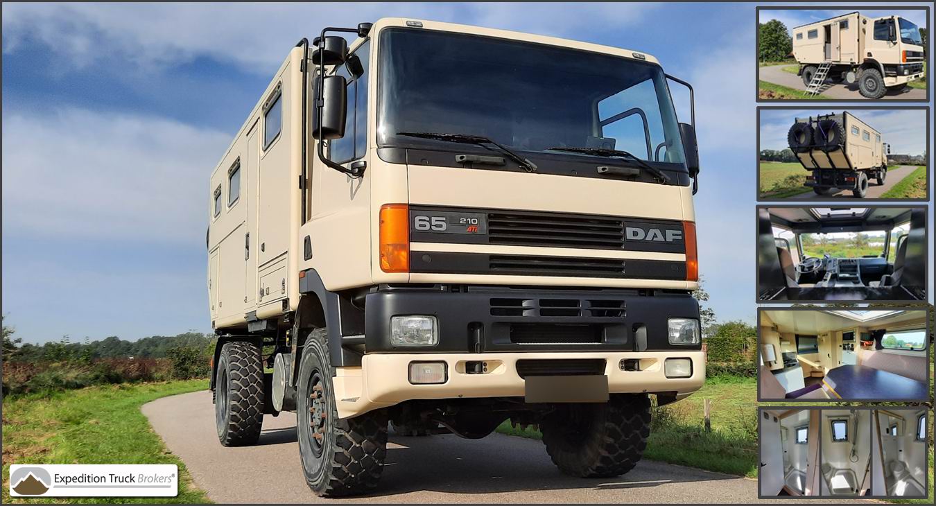 DAF 4x4 Overland Truck voor 2+ personen met automatische versnellingsbak