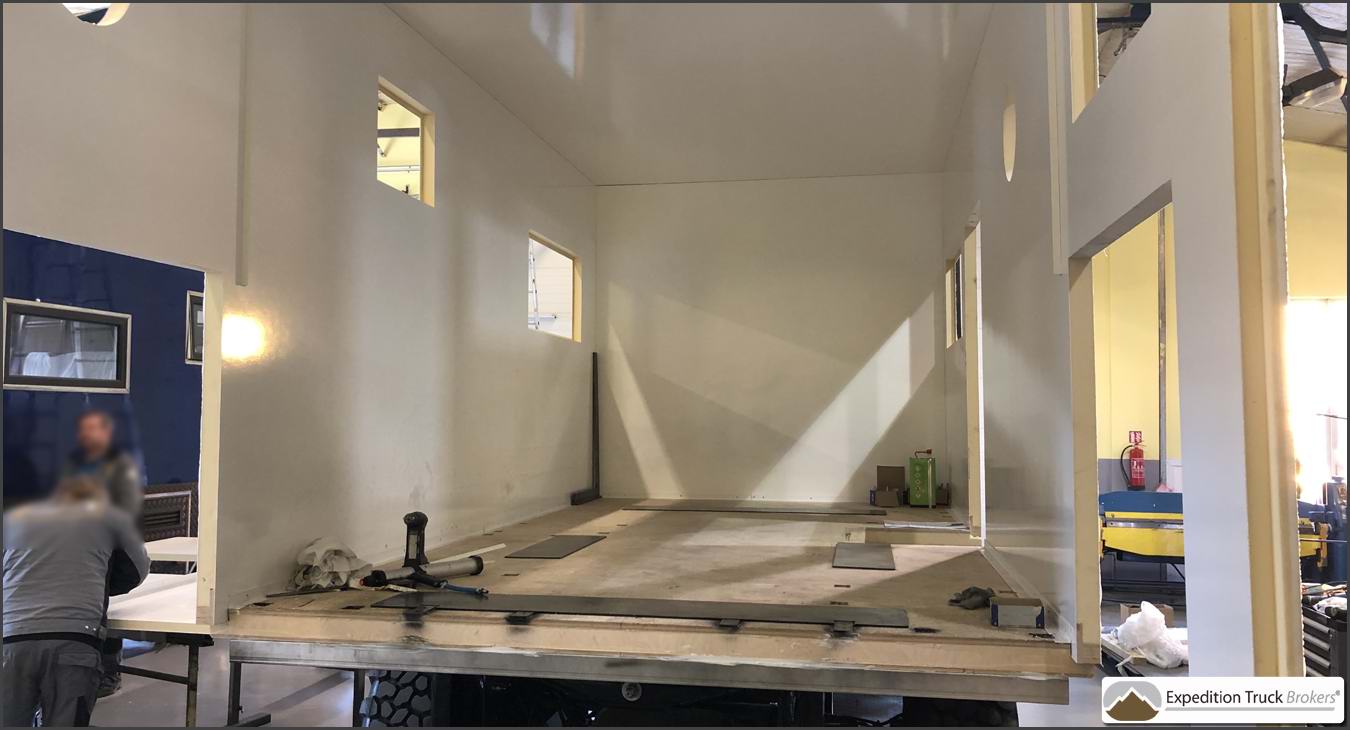 MAN TGM 13290 4x4 Overland Truck project - living unit ready