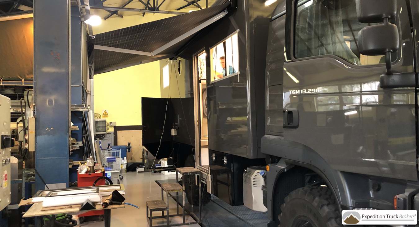 MAN TGM 13.290 4x4 Overland Truck interior project