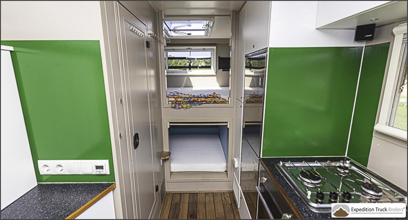 MAN TGM 18.330 4x4 Overland Truck beds and bunkbed