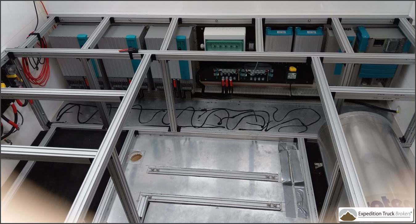 MAN TGS 6x6 Interior project  - electrics