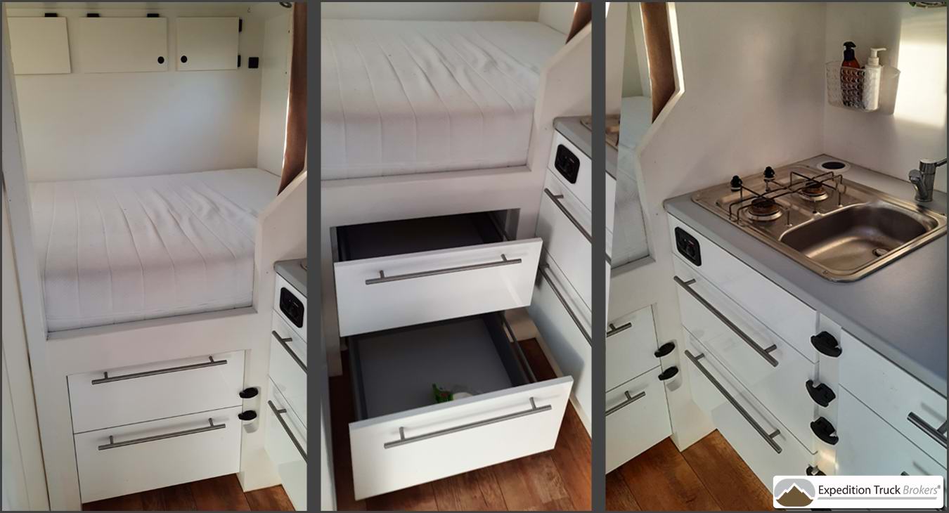 Mercedes 4x4 7.5T Expeditionsmobil mit festbett und kuche