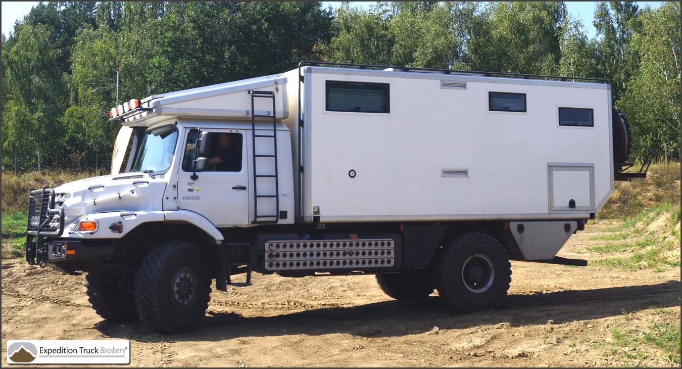 Mercedes Zetros 4x4 Camion Campingcar pour 2+ équipages dans un voyage à travers le monde