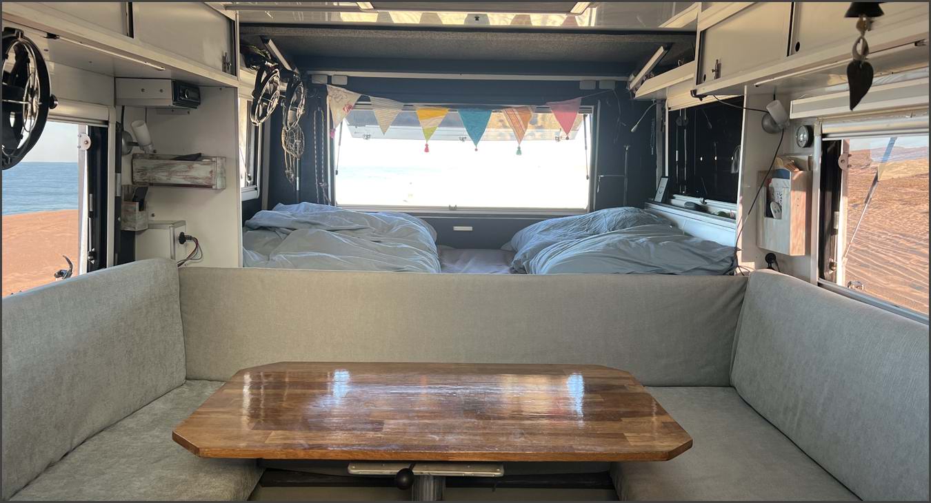 MAN KAT 1 6x6 Expedition Truck master bedroom