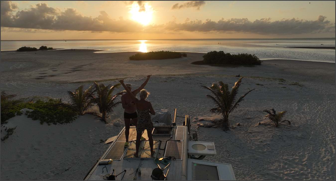 MAN KAT 1 6x6 Expedition Truck sunset beach