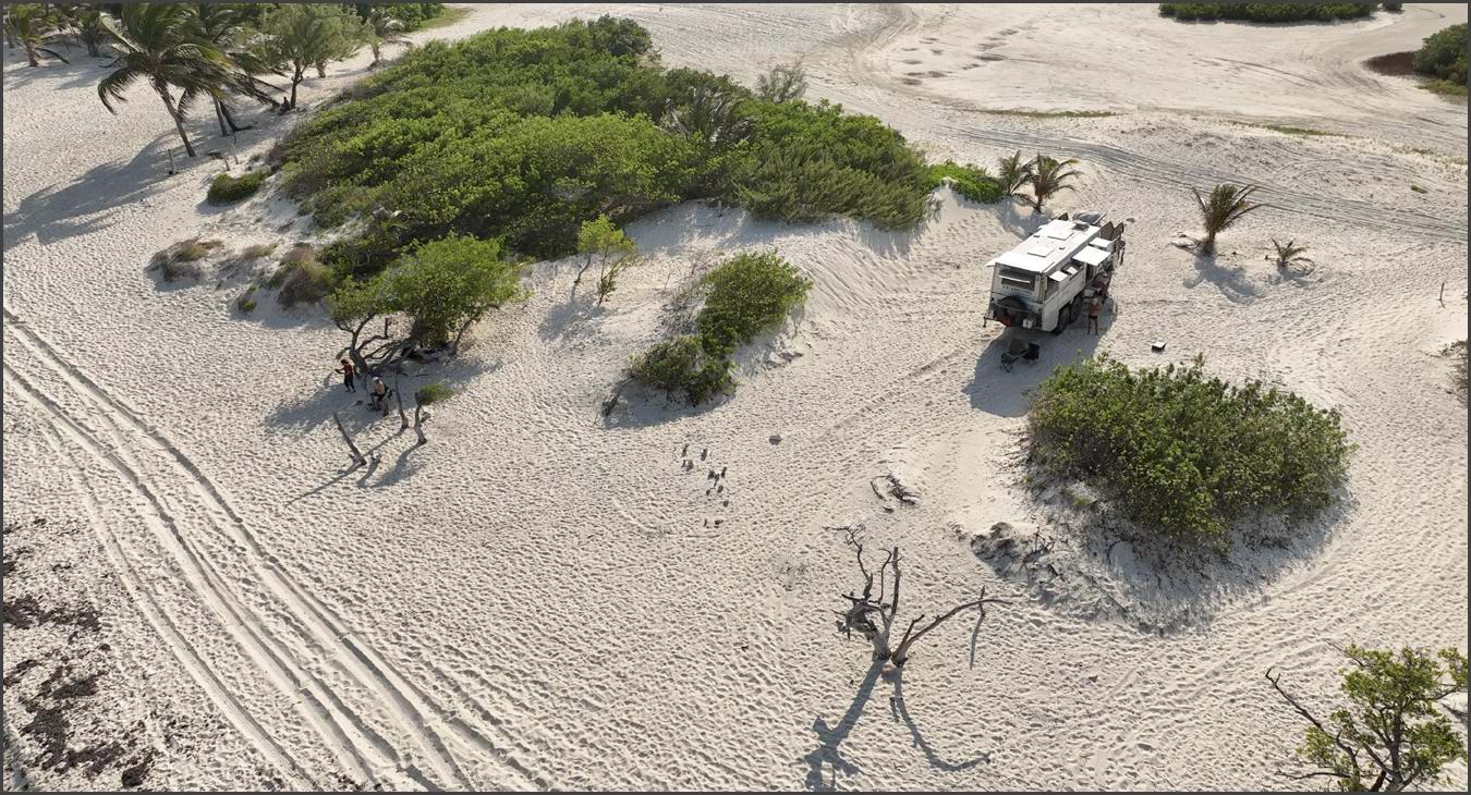 MAN KAT 1 6x6 Expedition Truck beach sand