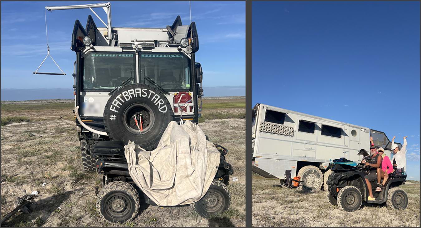 MAN KAT 1 6x6 Expedition Truck QUAD bike