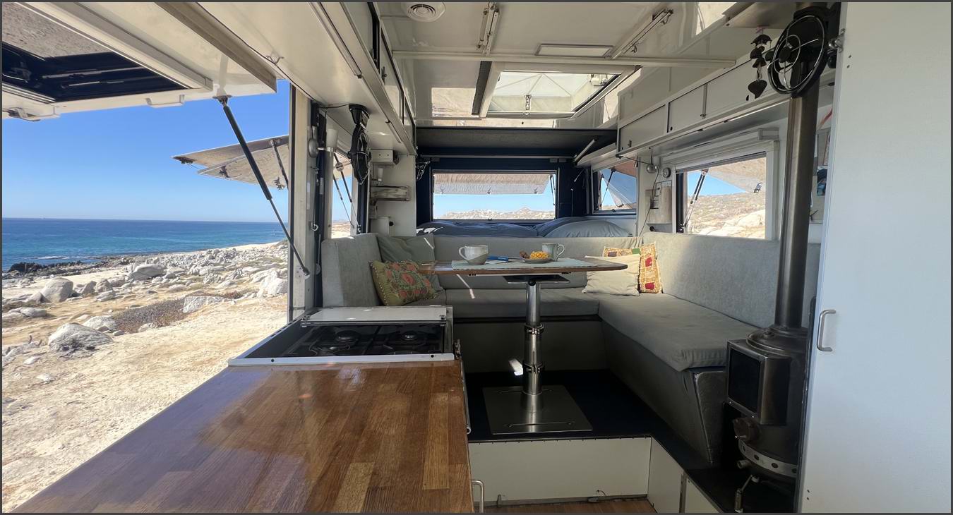 MAN KAT 1 6x6 Expedition Truck interior view