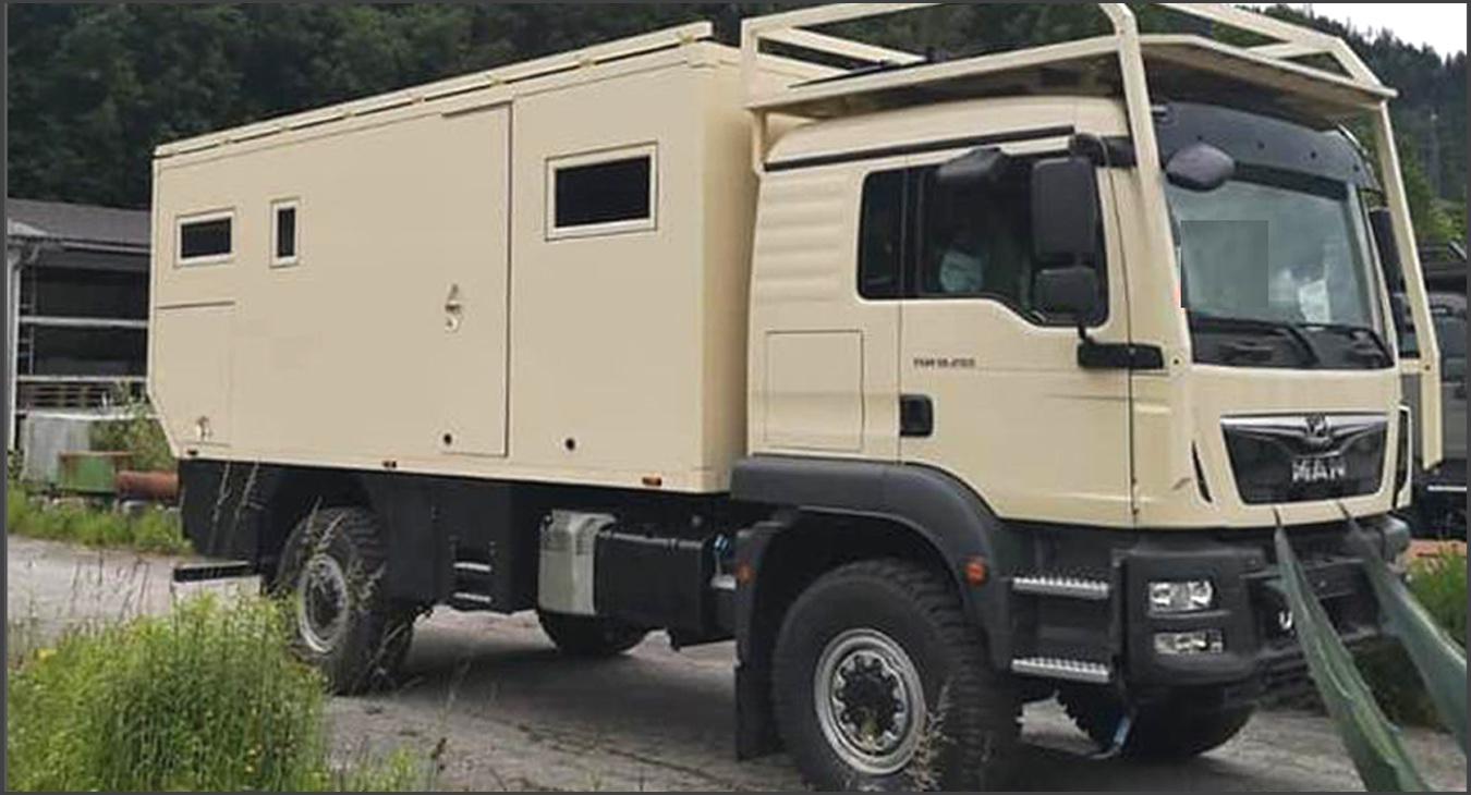 MAN TGM 18.290 4x4 EURO-5 expeditie camper project