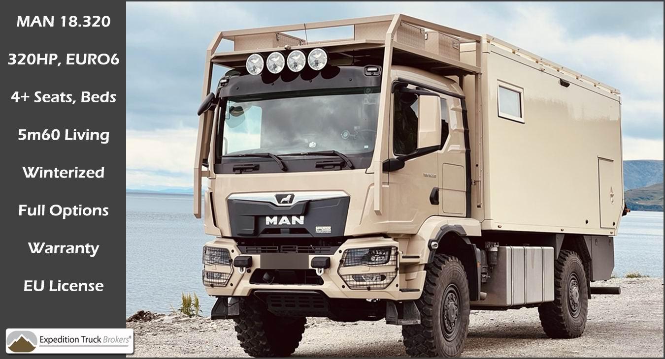 MAN TGM 18.320 4x4 Expeditie Truck voor 2+ personen