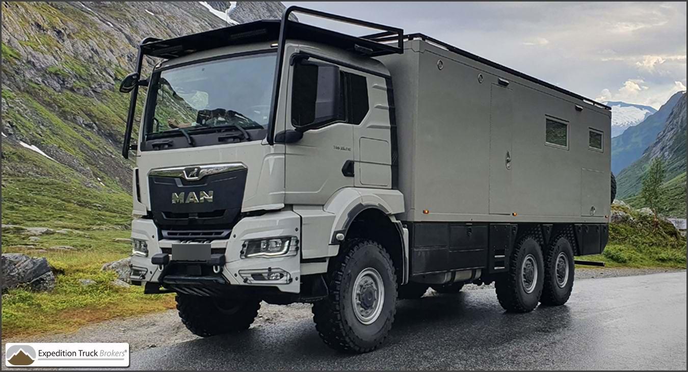 MAN TGS 6x6 33.510 Overland Truck in Scandinavia