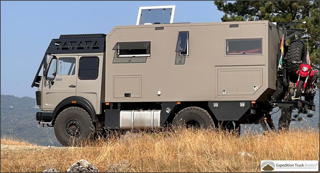 Mercedes 1222AF 4x4 Overland Truck on tour