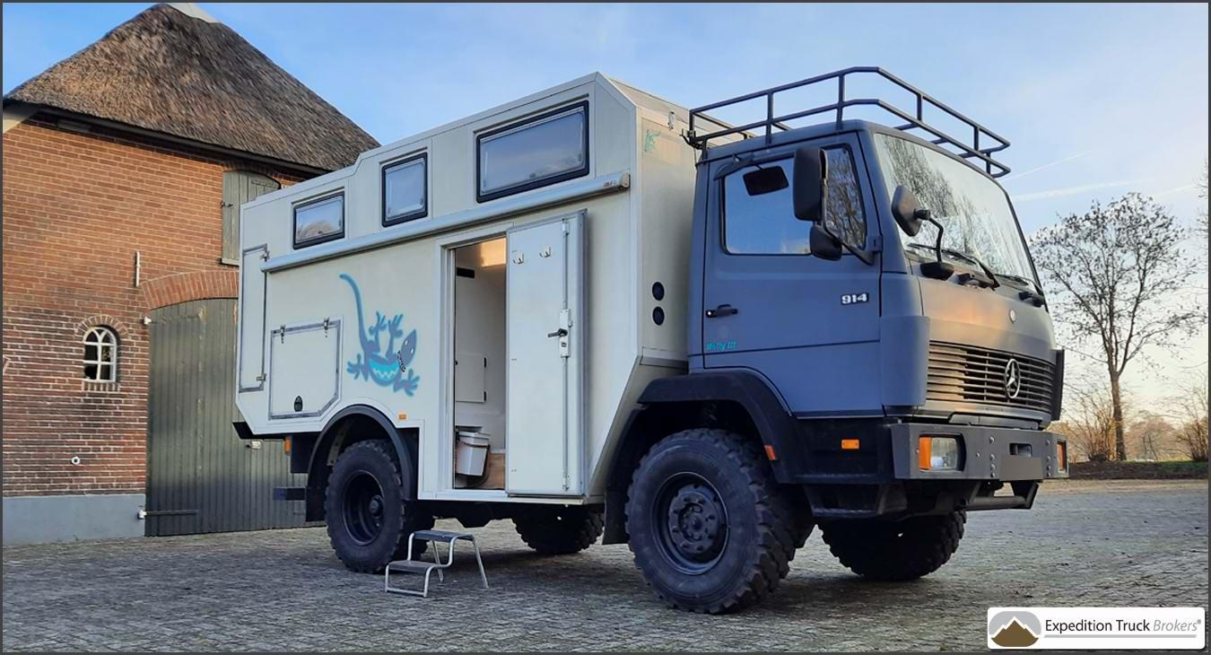 Mercedes 914 expeditie camper voor 3 personen