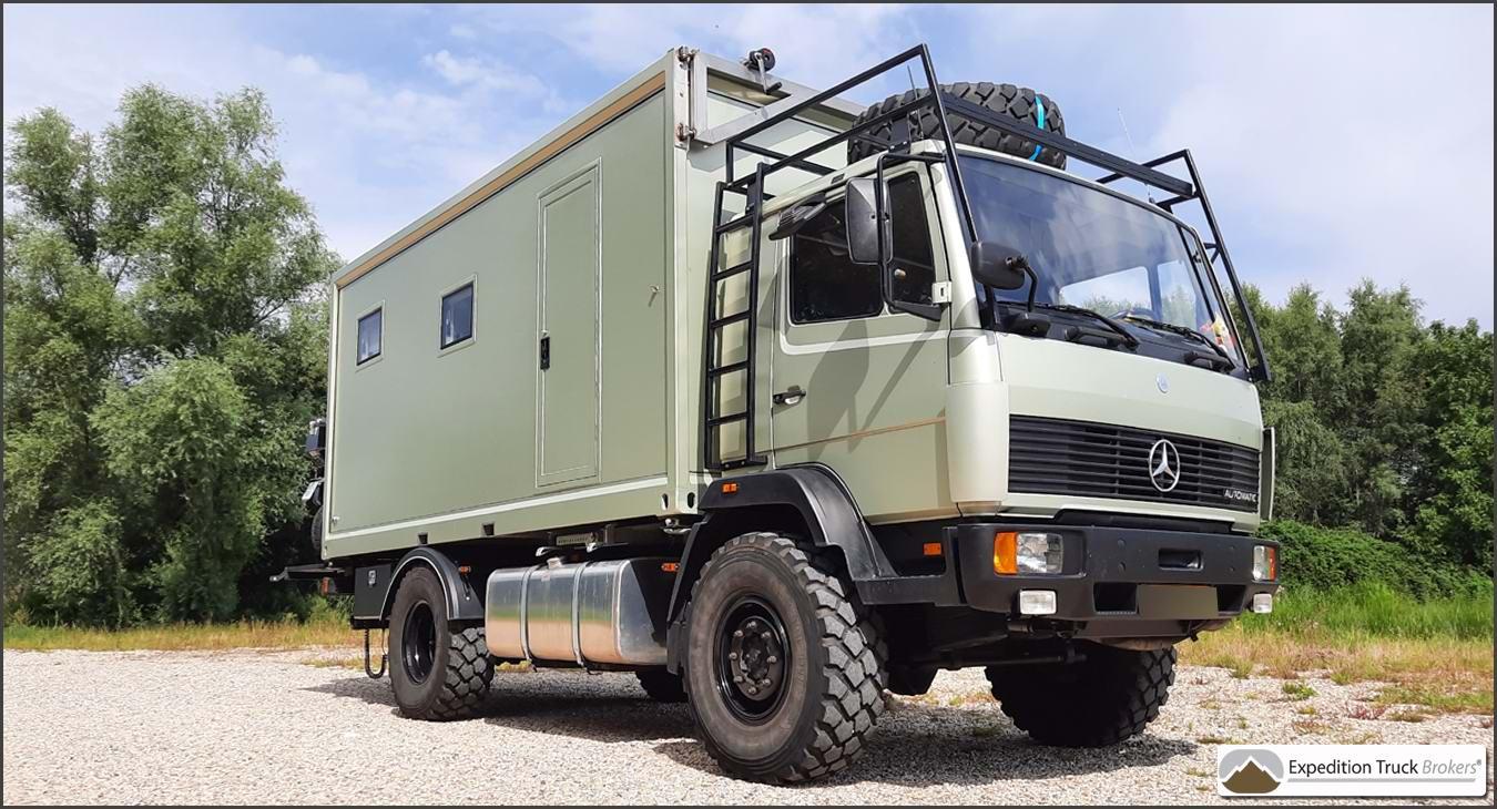 Mercedes 917 Overland Truck with Motorcycle platform