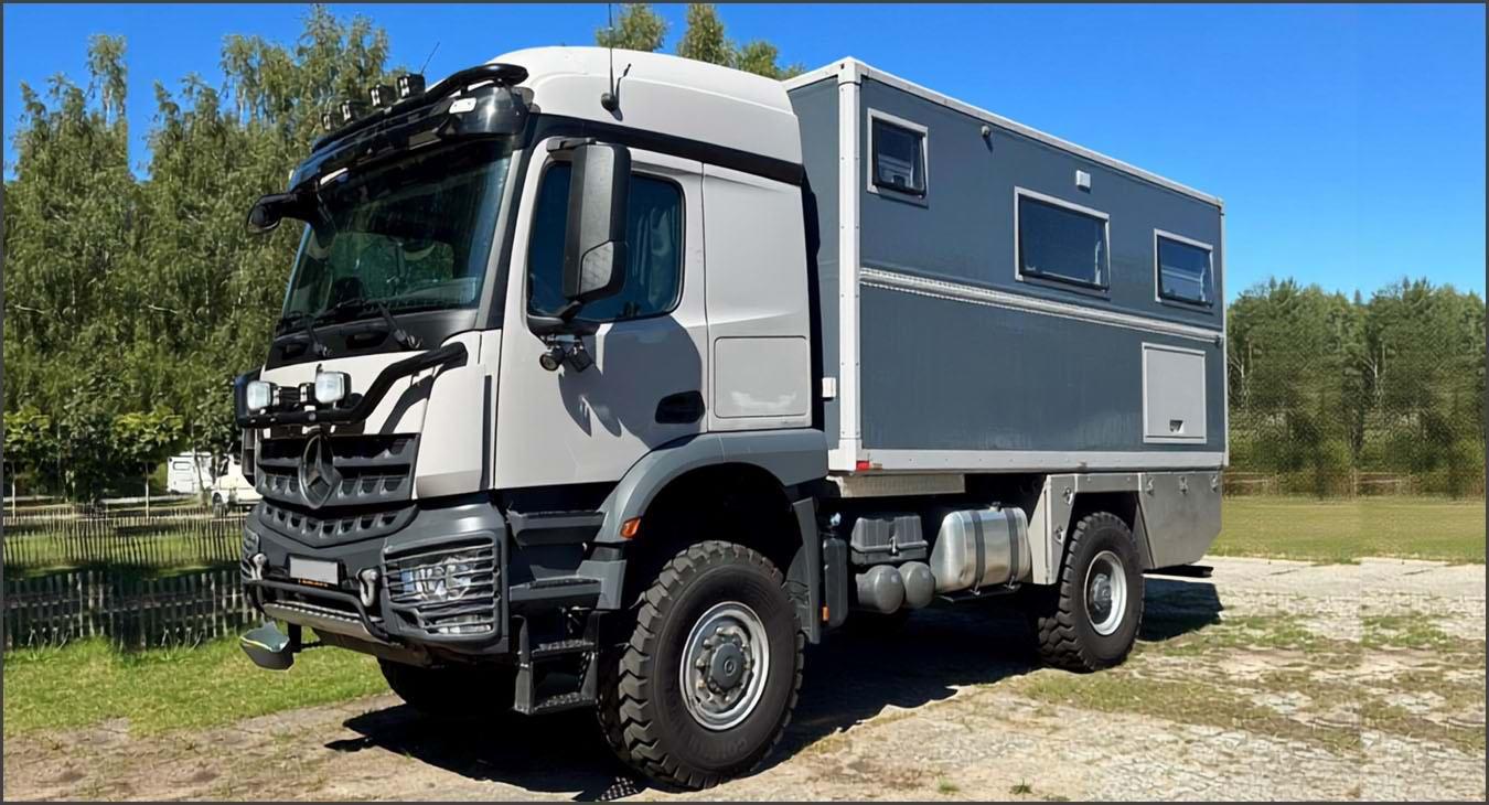 Mercedes Arocs 1835 4x4 Overland Truck with 5 registered seats