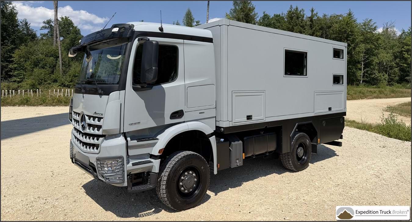 Mercedes Arocs 1836 4x4 Overland Truck with 4 fixed beds