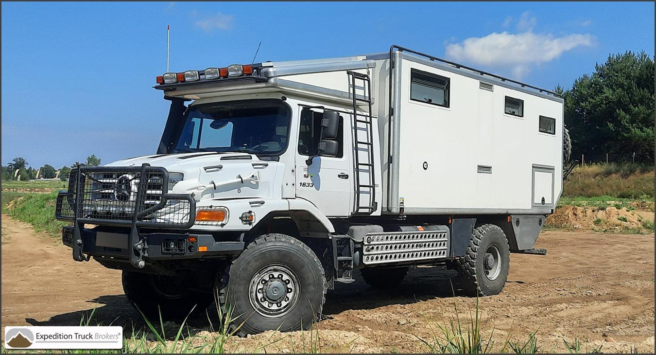 Mercedes Zetros 1833 Overland Truck in terrain